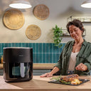 Cecotec - 6.5L Oil-Free Air Fryer with Double Resistance, Digital Control, 12 Menus