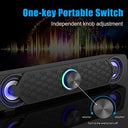 Smalody - USB Soundbar PC Speakers with LED Lights, Gaming & Multimedia Audio