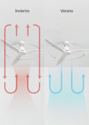 Create Windstlyance Natural Wood/White Ceiling Fan with Control