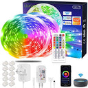 Transform your space with Luxonic 30m Alexa LED Strip Lights. Enjoy WiFi RGB color changing, remote control, and music sync for parties and ambiance.
