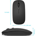 UrbanX - Rechargeable Bluetooth Wireless Mouse for Samsung Galaxy S22/S23/S24, Optical Tracking, Sleek Black Design