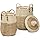 YMING Seagrass Laundry Hampers Set of 2 - Natural