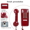 Sentno - Vintage Wall Mounted Phone with Loud Mechanical Ringing & Volume Control