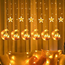 Sunshine Smile - 138 LED Star Moon Fairy Lights, USB & Battery Operated, 8 Modes
