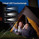 HuiJuKeJi - Crank Solar Radio with LED Torch, USB Rechargeable, Emergency SOS