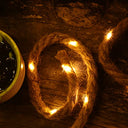 Gresonic - LED Fairy Lights Rope 25 LED 2m Battery Operated Warm White