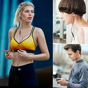 Hoistac - Pack of 2 Wired Earbuds with Microphone, Extra Bass, Memory Foam, Custom Fit