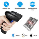 Netumscan - Bluetooth 1D Barcode Scanner, 3-in-1 Wireless, USB CCD Reader