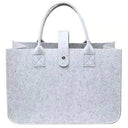 Hrippy Large Capacity Felt Shopping Bag for Grocery & Travel