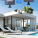 Sigrill - Solar Spotlight with Motion Sensor, 348 LEDs, IP67 Waterproof, 3 Modes