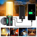 Audles - 33Ft Camping String Lights with Lanterns, 4000mAh Charger, IPX6 Waterproof