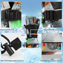 Odtmger - Waterproof Winter Ski Gloves, Warm & Breathable for Outdoor Sports
