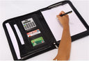 JFDBGU A4 Portable Folder With Calculator - black