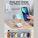 Hinyx - 2-in-1 Foldable Wireless Charger, 10W Qi-Certified, USB-C, Minimalist Design