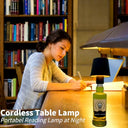 Marka - Wireless Touch Table Lamp, Rechargeable LED Wine Bottle Light, 3 Color Modes