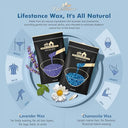 Lifestance - Wax Warmer Kit with 45 Accessories & Lavender Hair Removal Wax Beads