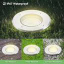 Goodia - Outdoor Recessed Round LED Spotlight, IP67 Waterproof, Warm White 3000K, GU10 Compatible