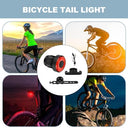 Huvqianu - Rechargeable Waterproof Cycling Rear Light with USB, 4 Modes