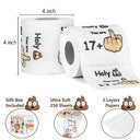Wenmthg - Funny 3-Ply Toilet Paper Roll for 18th Birthday Prank Gifts