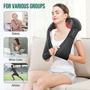 Snailax - Shiatsu Neck and Back Massager with Heat, Deep Kneading Relief