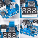 Jtarea - LM2596 DC-DC Buck Converter 2A Adjustable Voltage Regulator with LED Display (Pack of 3)