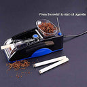 La Huate - Electric Automatic Cigarette Rolling Machine with UK Plug, Blue