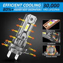 D-Lumina - H7 LED Canbus Bulb 100W 16000LM, 6500K, Waterproof IP68, Plug and Play
