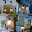 Benma - 8W LED Wall Light Pack of 2, IP65 Waterproof, Warm White 3000K