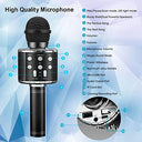 BlueFire - 4 in 1 Karaoke Wireless Microphone with LED Lights, Portable for Kids