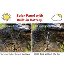 Gqqg - 12V Solar Powered Water Pump Kit with Battery Backup & LED Light