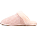 Toms Women’s Valerie Slipper – Rib-knit Mule House Slipper With Memory Foam Insole, Faux-fur Lining, Rubber Outsole for Indoor & Outdoor Comfort