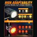 Victoper Bike Lights - Front And Back, 10000 Lumen, Super Bright