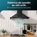 Cecotec Bolero Flux PM 604300 60cm Pyramid Cooker Hood - Powerful Suction