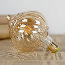 Tianfan - Vintage 4W Warm White LED Bulb, Big Globe Crystal Design, E27 Base