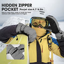 MCTi - Women's Waterproof Ski Mittens with Touch Screen, Insulated & Quilted
