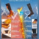 Eventek - Heated Socks for Men & Women, 5000 mAh, 3 Heat Settings, Up to 60°C