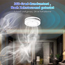 Xindum - Smoke Detector with Magnetic Mount, 10-Year Battery, CE Tested, Pack of 6