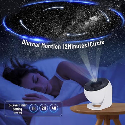 YunLone - 13-in-1 Galaxy Star Projector with Timer, Milky Way Nebula Moon Planets Films