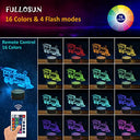 Fullosun - 3D Train Night Light for Kids, 16 Color Changing Lamp with Remote Control, Creative Christmas Birthday Gifts, Home Decor