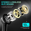 Cervanta - Bluetooth 5.3 Wireless Earbuds with Deep Bass & 35 Hours Playtime