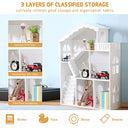 WUHUHAI 3 Tier Kids Bookshelf with Storage