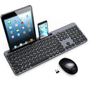 Leadsail Wireless Keyboard and Mouse Combo with Phone Holder