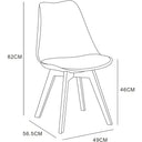 MCC Direct EVA Dining Chairs Set of 2 White