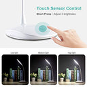 HyAdierTech LED desk lamp with flexible neck and touch control