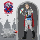 Wellchy - Children's Knight Costume with Helmet, Medieval Roleplay Outfit, Perfect for Dress Up Parties
