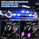 Yuragim - Pack of 4 LED Strobe Lights, USB Rechargeable, 7 Color Options