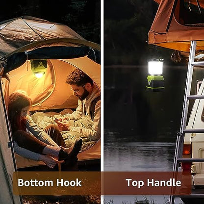 LE - 1000LM Waterproof Battery Powered LED Camping Lantern with 4 Light Modes