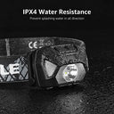 Lepro - Rechargeable LED Headlamp with 6 Modes, IPX4 Waterproof, Adjustable Headband