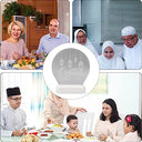 Topyond - Elegant Eid Mubarak Night Light with RGB LED & 3D Base, Eco-Friendly Design