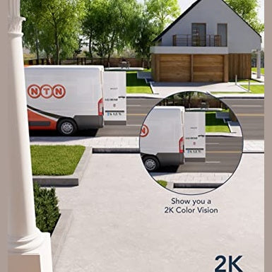 GNCC - 2K Outdoor Security Camera with Motion Detection and Night Vision